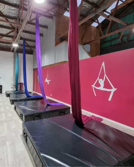 Aerials studio silks